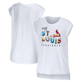St. Louis Cardinals WEAR by Erin Andrews Women's Greetings From T-Shirt discount