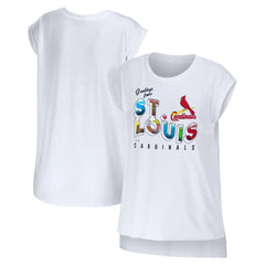 St. Louis Cardinals WEAR by Erin Andrews Women's Greetings From T-Shirt discount