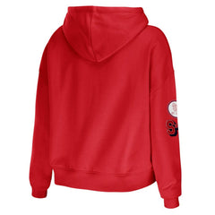 St. Louis Cardinals WEAR by Erin Andrews Women's Modest Patches Cropped Pullover Hoodie Near Me