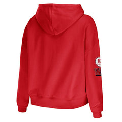 Washington Nationals WEAR by Erin Andrews Women's Modest Patches Cropped Pullover Hoodie Sale