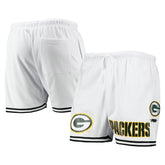 Green Bay Packers Pro Standard Mesh Shorts White/Black - NFL
