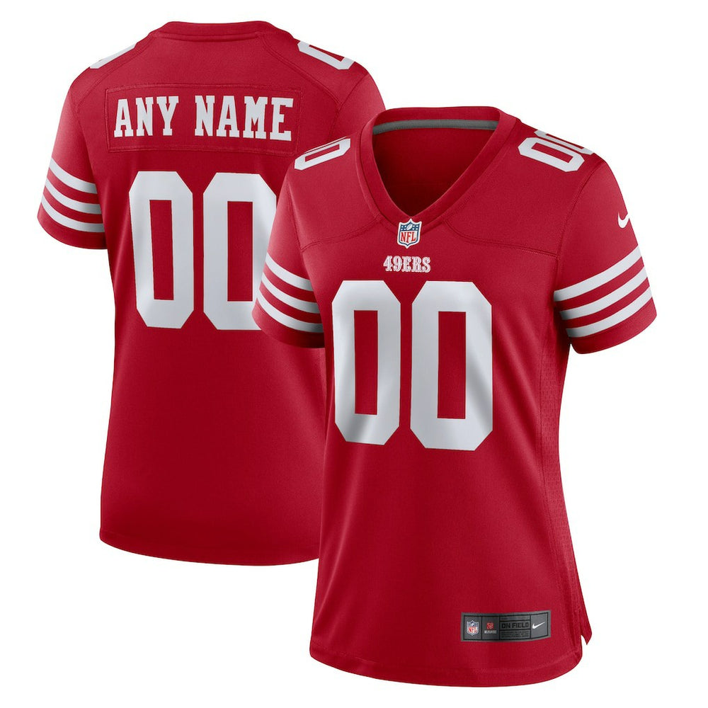 San Francisco 49ers Women's Game Custom Jersey Scarlet - Nike