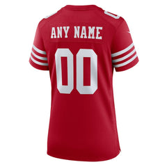 San Francisco 49ers Women's Game Custom Jersey Scarlet - Nike