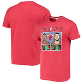 NBA - DeMar DeRozan/Zach LaVine Chicago Bulls Homage NBA Jam Tri-Blend T-Shirt - Heathered Red