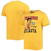 NBA - Trae Young Atlanta Hawks Homage Caricature Tri-Blend T-Shirt - Gold