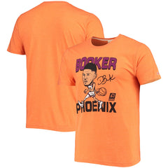 NBA - Devin Booker Phoenix Suns Homage Caricature Tri-Blend T-Shirt - Heathered Orange
