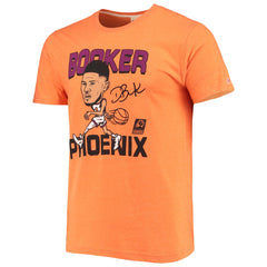 NBA - Devin Booker Phoenix Suns Homage Caricature Tri-Blend T-Shirt - Heathered Orange