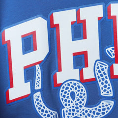 NBA - Philadelphia 76ers Pro Standard Men's Mesh Capsule Taping T-Shirt - Royal/Red