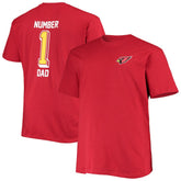 Arizona Cardinals Big & Tall #1 Dad 2-Hit T-Shirt Cardinal - Fanatics