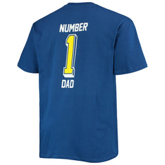 Los Angeles Rams Big & Tall #1 Dad 2-Hit T-Shirt Royal - Fanatics