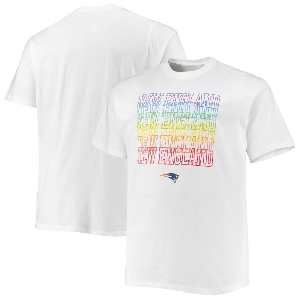 New England Patriots Big & Tall City Pride T-Shirt White - Fanatics
