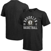 NBA - Brooklyn Nets Majestic Threads Ball Hog Tri-Blend T-Shirt - Heathered Black