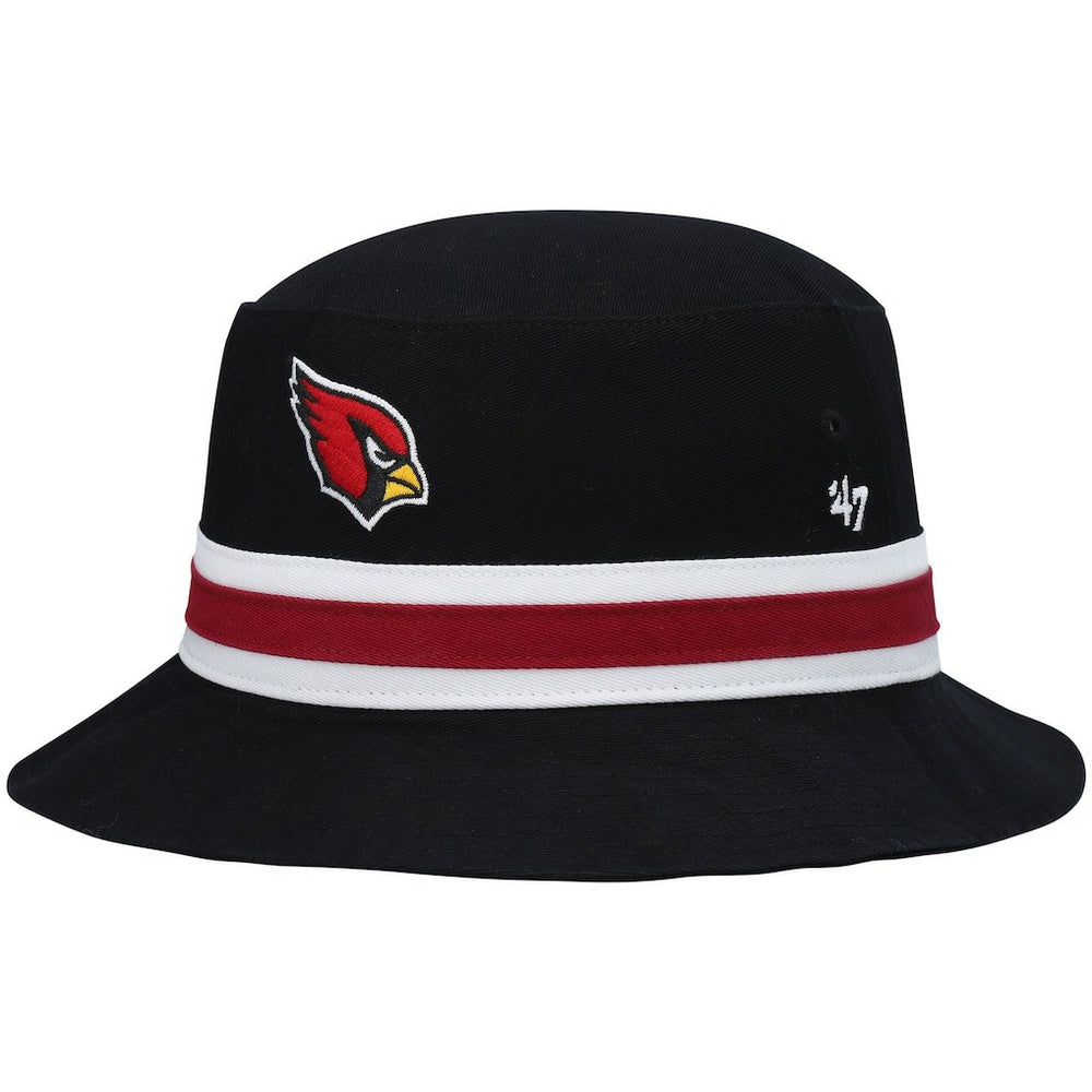 Arizona Cardinals '47 Striped Bucket Hat Black - 47 brand