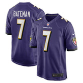 Rashod Bateman Baltimore Ravens Game Player Jersey Purple - Nike
