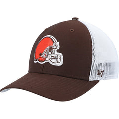 Cleveland Browns '47 Trophy Trucker Flex Hat Brown/White - 47 brand