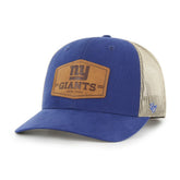 New York Giants '47 Rawhide Trucker Adjustable Hat Royal/Natural - 47 brand