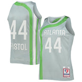 Mitchell & Ness - Pete Maravich Atlanta Hawks 75th Anniversary 1971/72 Hardwood Classics Swingman Jersey - Silver