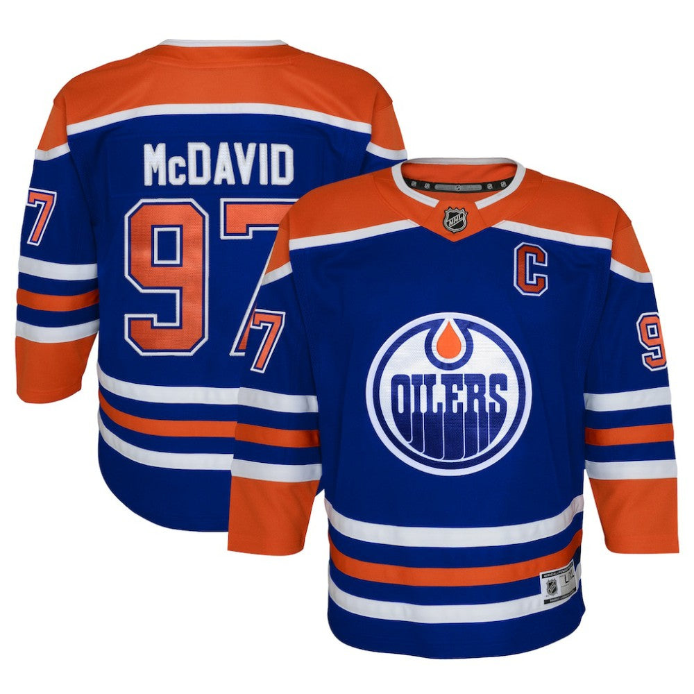 Connor McDavid Edmonton Oilers - Youth Home Premier Player Jersey Royal
