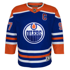 Connor McDavid Edmonton Oilers - Youth Home Premier Player Jersey Royal