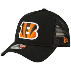Cincinnati Bengals New Era A-Frame Trucker 9FORTY Adjustable Hat Black - NFL