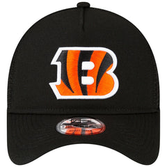 Cincinnati Bengals New Era A-Frame Trucker 9FORTY Adjustable Hat Black - NFL