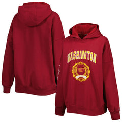 Washington Commanders Tommy Hilfiger Women's Becca Drop Shoulder Pullover Hoodie Burgundy - NFL