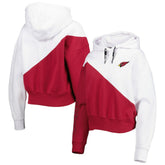Arizona Cardinals DKNY Sport Women's Bobbi Color Blocked Pullover Hoodie White/Cardinal - NFL