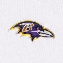 Baltimore Ravens DKNY Sport Women's Bobbi Color Blocked Pullover Hoodie White/Purple - NFL