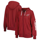 Arizona Cardinals MSX by Michael Strahan Women's Emerson Lightweight Full-Zip Hoodie Cardinal - NFL