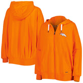Denver Broncos MSX by Michael Strahan Women's Emerson Lightweight Full-Zip Hoodie Orange - NFL