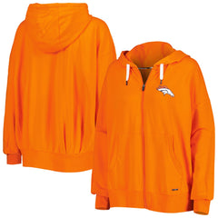 Denver Broncos MSX by Michael Strahan Women's Emerson Lightweight Full-Zip Hoodie Orange - NFL