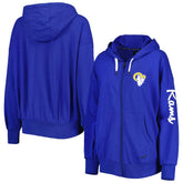 Los Angeles Rams MSX by Michael Strahan Women's Emerson Lightweight Full-Zip Hoodie Royal - NFL