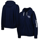 Tennessee Titans MSX by Michael Strahan Women's Emerson Lightweight Full-Zip Hoodie Navy - NFL
