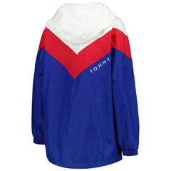 Buffalo Bills Tommy Hilfiger Women's Staci Half-Zip Hoodie Windbreaker Jacket White/Red - NFL