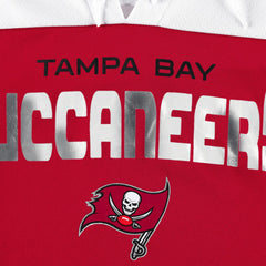 Tampa Bay Buccaneers G-III 4Her by Carl Banks Women's Double Team 3/4-Sleeve Lace-Up T-Shirt Red/White - NFL