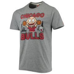 NBA - Chicago Bulls Homage NBA x Rugrats Tri-Blend T-Shirt - Heathered Gray