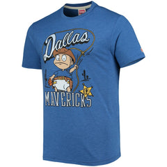 NBA - Dallas Mavericks Homage NBA x Rugrats Tri-Blend T-Shirt - Blue
