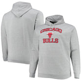 NBA - Chicago Bulls Big & Tall Heart & Soul Pullover Hoodie - Heathered Gray