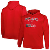 NBA - Chicago Bulls Big & Tall Heart & Soul Pullover Hoodie - Red