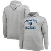NBA - Memphis Grizzlies Big & Tall Heart & Soul Pullover Hoodie - Heathered Gray