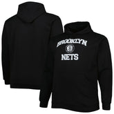 NBA - Brooklyn Nets Big & Tall Heart & Soul Pullover Hoodie - Black