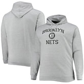 NBA - Brooklyn Nets Big & Tall Heart & Soul Pullover Hoodie - Heathered Gray