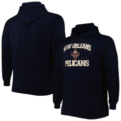 NBA - New Orleans Pelicans Big & Tall Heart & Soul Pullover Hoodie - Navy