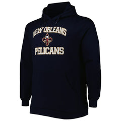 NBA - New Orleans Pelicans Big & Tall Heart & Soul Pullover Hoodie - Navy