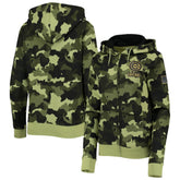Chicago Cubs New Era Women's 2022 MLB Armed Forces Day Camo Full-Zip Hoodie discount