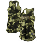 Chicago Cubs New Era Women's 2022 MLB Armed Forces Day Camo Racerback Tank Top discount