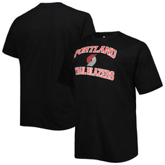 NBA - Portland Trail Blazers Big & Tall Heart & Soul T-Shirt - Black