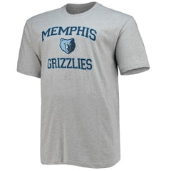NBA - Memphis Grizzlies Big & Tall Heart & Soul T-Shirt - Heathered Gray
