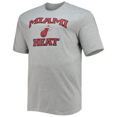 NBA - Miami Heat Big & Tall Heart & Soul T-Shirt - Heathered Gray