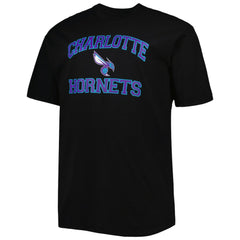 NBA - Charlotte Hornets Big & Tall Heart & Soul T-Shirt - Black